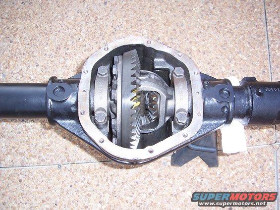 Differential assembly with gears exposed
