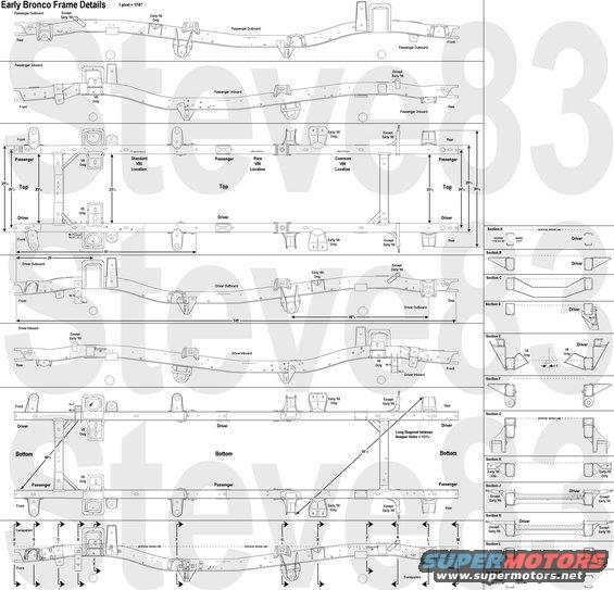 Early ford bronco frame dimensions #4