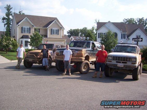 1988 Ford Bronco II front view, lifted with off-road tires