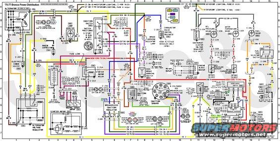 1976 Ford Bronco Tech Diagrams Picture