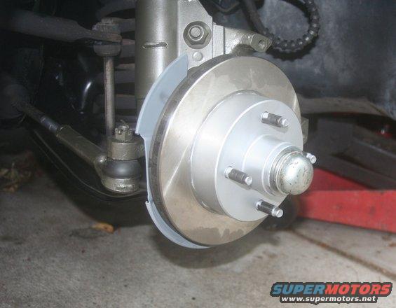 Front brake rotor and suspension parts