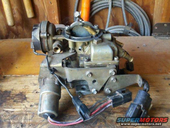 carburetor with electrical connectors and wires