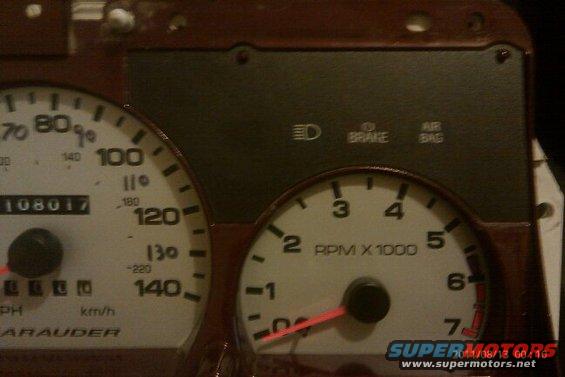 Dashboard gauges with speedometer reading 0 mph and tachometer reading 0 RPM