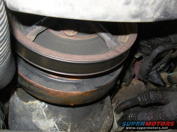78balancer.jpg After reading a few FAQs on [url=http://www.dieselplace.com/forum/forumdisplay.php?f=21]DieselPlace's 6.5L forum[/url] , I decided to check, but both of these rubbers look fine.

The oil cooler hoses have the typical leaks, but they're not severe enough to justify replacement now.

At some later point, I realized the fan clutch had stopped locking, so I replaced it with an [url=http://www.amazon.com/dp/B000C9FCZ2/]ACDelco 15-4674 Fan Clutch[/url] from Amazon.