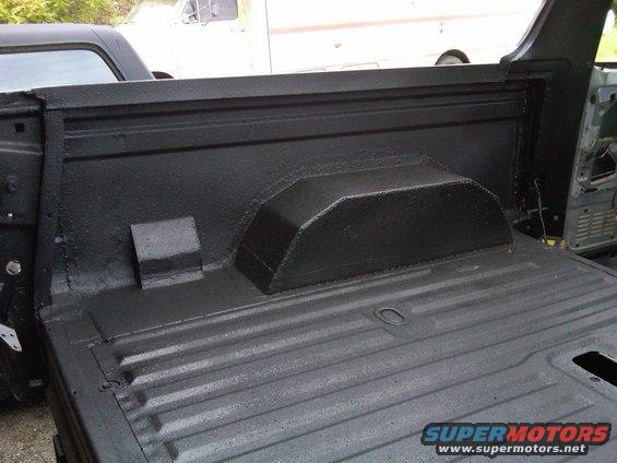 bedliner. notice custom made wheel wells
