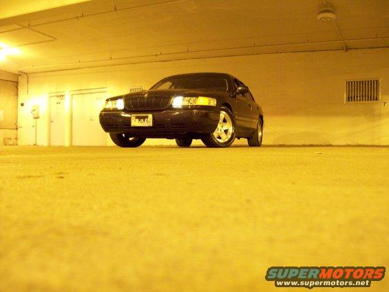Front view of a 1999 Mercury Grand Marquis parked indoors
