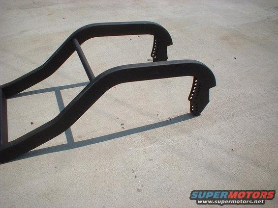 This is the 4-bar rear frame rails after I cut them off the new frame.