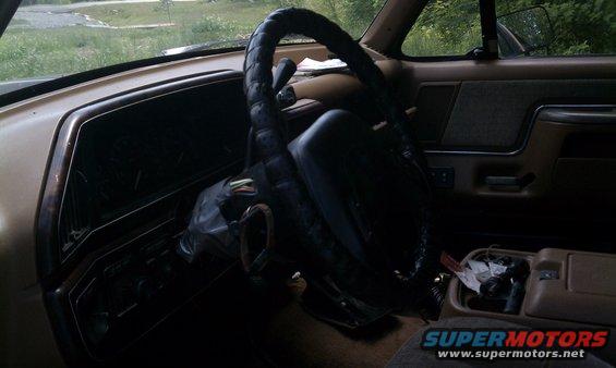 Interior photo, no passenger seat.