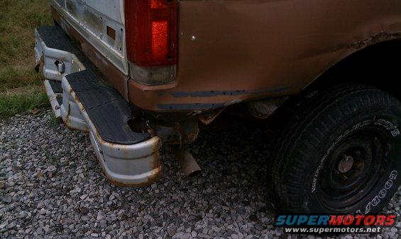 Rear passenger side quarter panel.