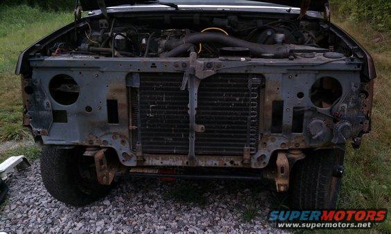 Stripped front end.