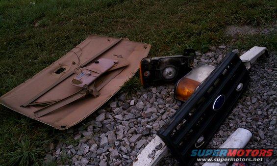 Old interior and front end parts.