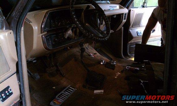 Taking out original seat and paneling.