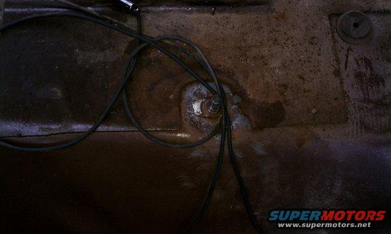 Wire brushed seat mount.