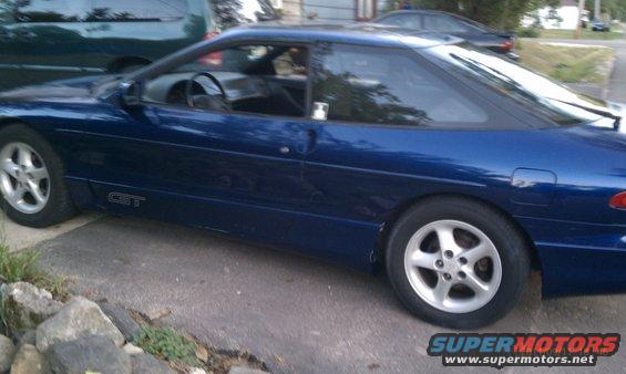 Blue 1994 Ford Probe GT side view