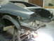 1970 Ford Mustang - not much left back here. All the rust is gone.