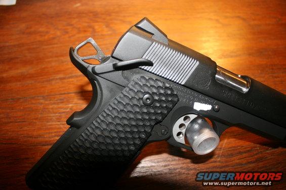 Black pistol with textured grip and Springfield Armory markings