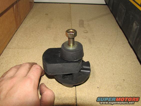 rubber and metal mount with bolt and nut