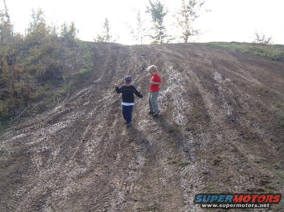 Will and Oliver on the hill