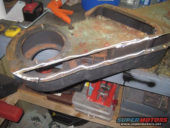 Heater box assembly with sealant applied to seams