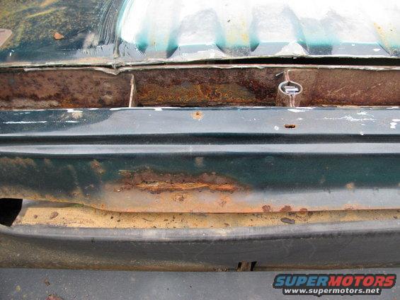 Cut off rear floor and tail panel