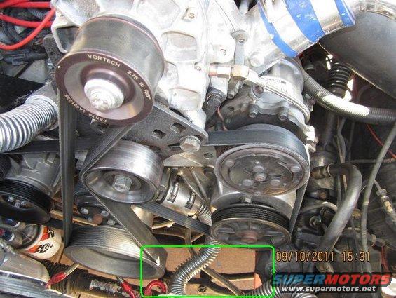 Vortech supercharger pulley and belt system