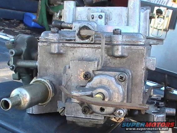 Close-up of a carburetor