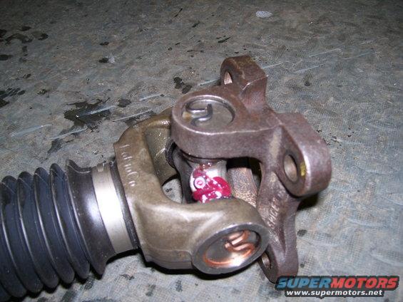 new-driveshaft-(1).jpg Custom driveshaft, started life as a front shaft for a F-350. 1350 U-joints with a custom 1350/1330 joint for the pinion flange.

For information on getting one of these sweet driveshafts talk to Jason at Thurlow Welding & Machine in Fargo, ND  (701) 282-2484