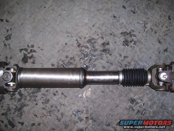 new-driveshaft-(5).jpg Custom driveshaft, started life as a front shaft for a F-350. 1350 U-joints with a custom 1350/1330 joint for the pinion flange.

For information on getting one of these sweet driveshafts talk to Jason at Thurlow Welding & Machine in Fargo, ND  (701) 282-2484