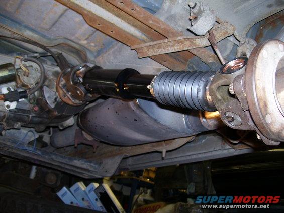 new-driveshaft-(13).jpg Custom driveshaft, started life as a front shaft for a F-350. 1350 U-joints with a custom 1350/1330 joint for the pinion flange.

I know, it looks like it's stretched pretty far--but there is still a lot of inside spline left.

For information on getting one of these sweet driveshafts talk to Jason at Thurlow Welding & Machine in Fargo, ND  (701) 282-2484