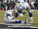 1978 Ford F-250 - Football players react on the field with a humorous text overlay about being pushed and called names.