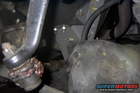 FRONT VIEW OF DRIVER SIDE BRACKET