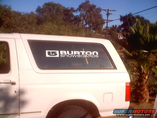 Burton Decal