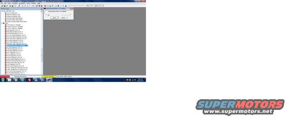 Computer screen showing a software interface with a list of options and a grayed-out area