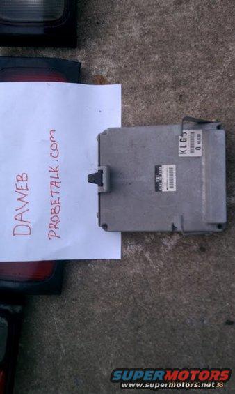 Engine control unit and parts of car taillights on concrete