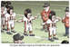 1990 Ford Bronco - A cartoon depicts a football team and coaches on a field, with some players in uniform and helmets.
