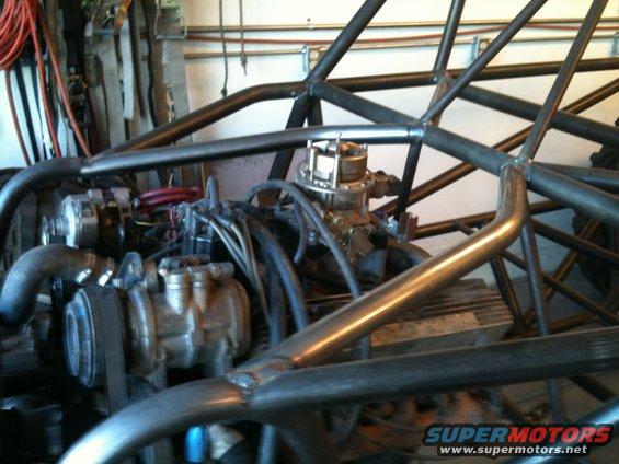 Engine and roll cage detail