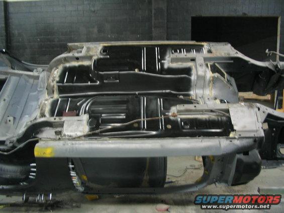new floor pan.  The purists complain the ribbing is not correct.  Doesn't bother me.  Who is really ever going to know?  Unlikely those complaining would be actually making an offer on the car if the ribbing was correct.