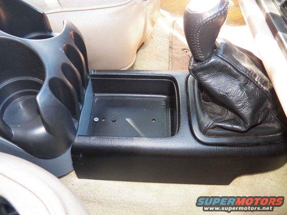 Installed at the correct height to match the back portion of the console.