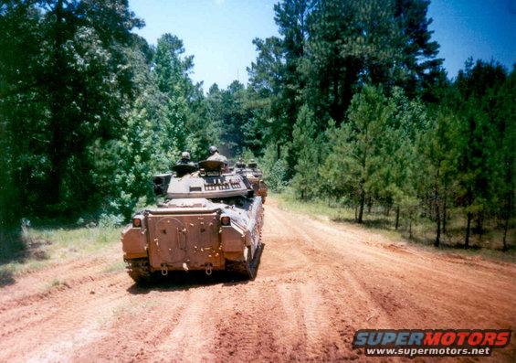 bfv03convoy.jpg Eventually, all the vehicles start moving, and the thunder of a few hundred tons of armored vehicles rolls across the hills.