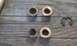 Old bushings on the left, new bushings on the right