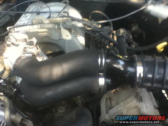 Throttle body end of MAF tubes