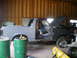 1988 Ford Bronco - This 1988 Ford Bronco is in a garage, appearing to be in the middle of a restoration project.