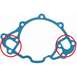 1993 Ford Bronco - A blue gasket is shown with two areas circled in red, and a website address at the bottom.