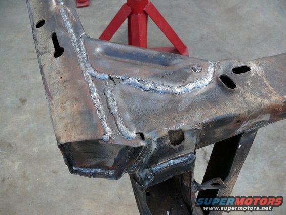 Welded car frame section