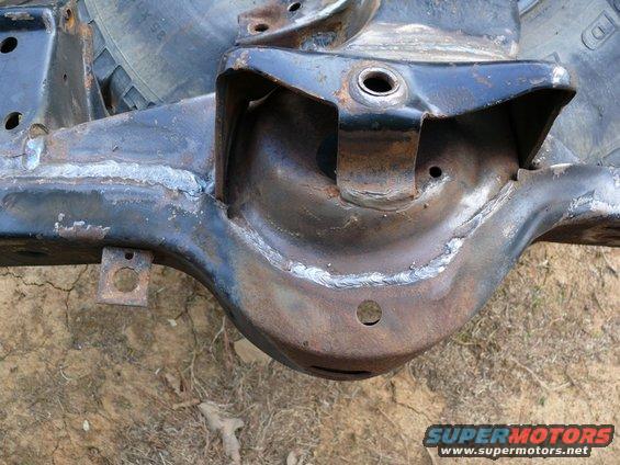 Corvette frame section with visible welds