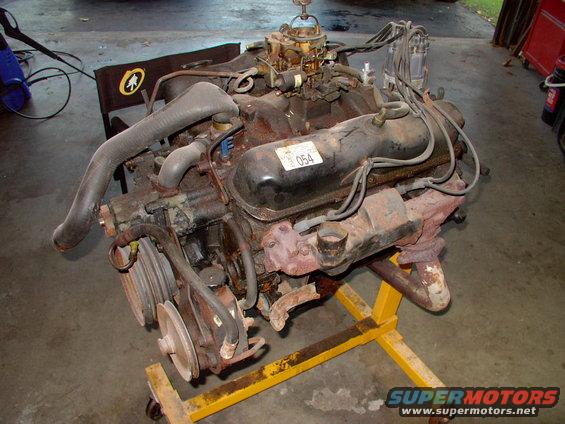 Good running 85' 318 2bbl scored out of a parts car we bought two years back. Ran well, but had a couple of leaks and...it's 27 years old, so we're freshening it up to replace the engine in the 83'.