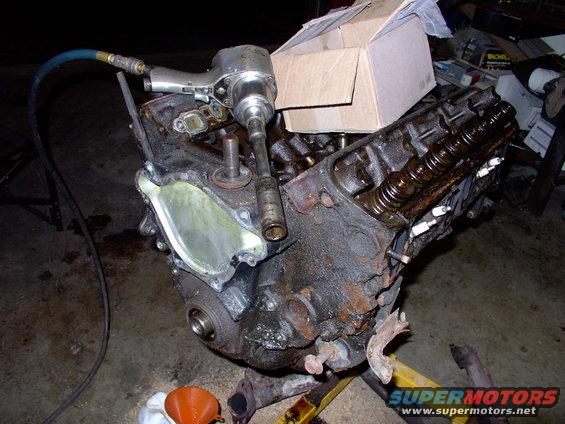 Tearing it down with an impact saves time. The engine in the 83, which this will replace, seems past it's prime and is impossible to time properly (must be a whipped timing chain).