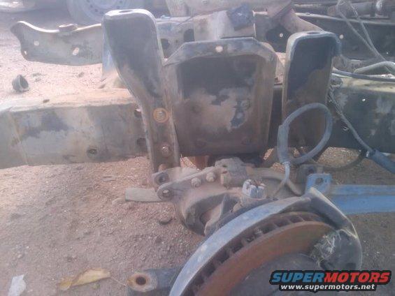 Front suspension components and brake rotor