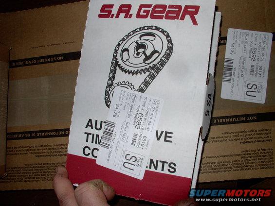 Double row heavy duty timing gears and chain for $35.00 at Advance