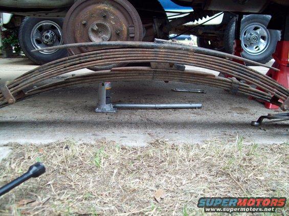 lift spring in front of stock spring